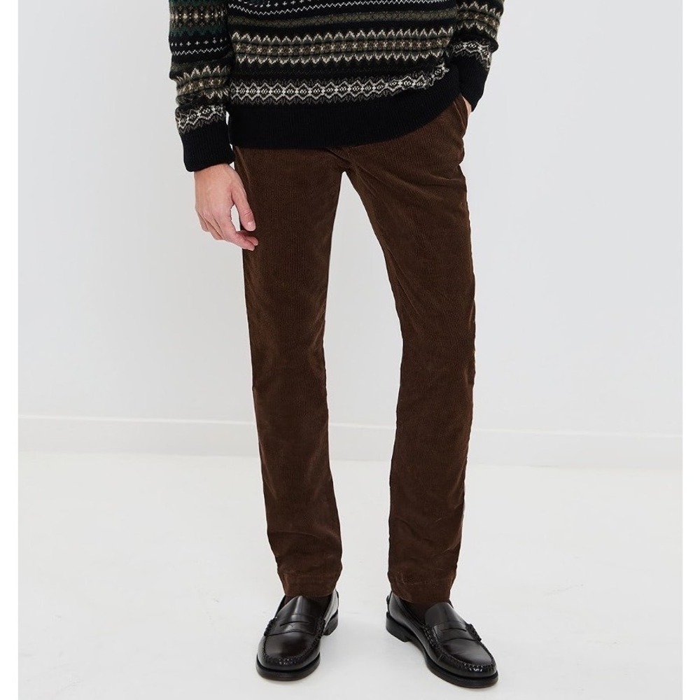 Polo Ralph Lauren Classic Fit Brown Corduroy Pants Mens 34x32 (Actual 34x28)